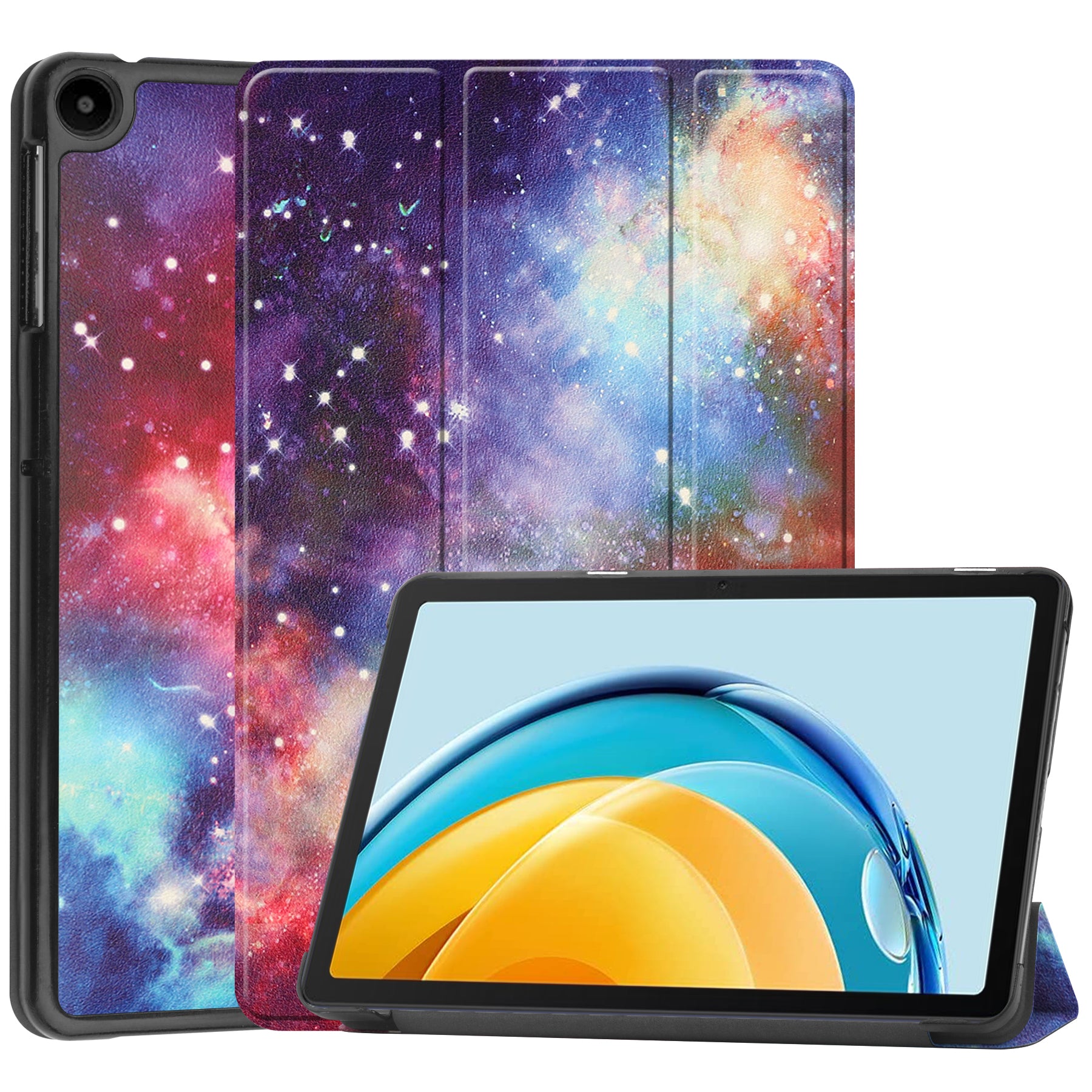 For Huawei MatePad SE 10.4-inch Trifold Stand Auto Sleep Wake Tablet Cover Pattern Printing PU Leather Folio Anti-scratch Tablet Case For Huawei MatePad SE 10.4-inch Trifold Stand Auto Sleep Wake Tablet Cover Pattern Printing PU Leather Folio Anti-scratch Tablet Case